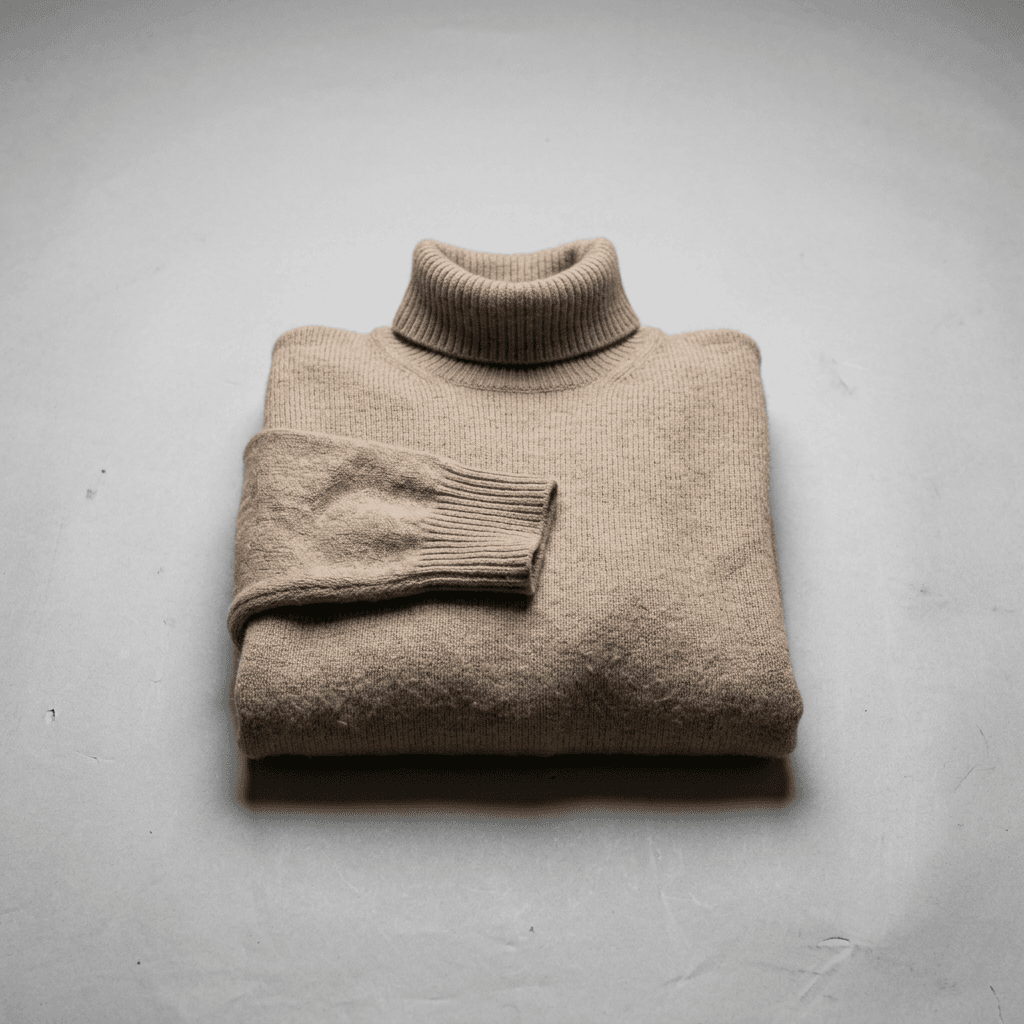 Cashmere Rollkragenpullover Beige