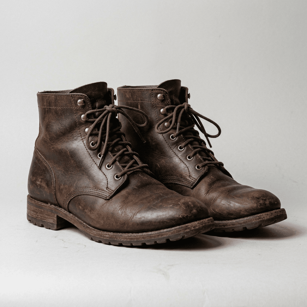 Leder Stiefeletten Braun